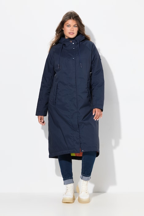 Funktionsmantel, Kapuze, 2-Wege-Zipper, Doppeltaschen