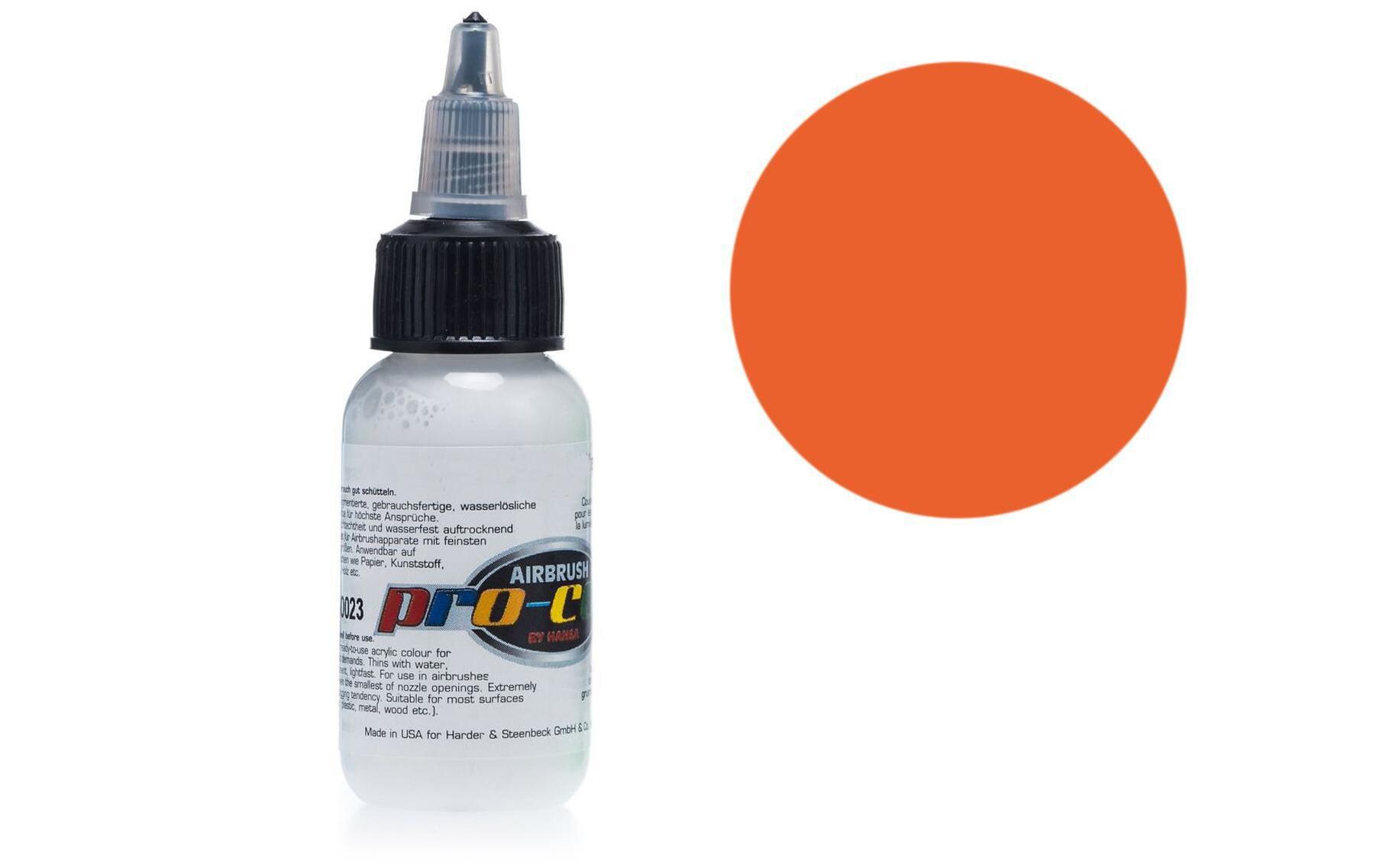 Airbrushfarbe Pro Color 30 ml orange deckendAirbrush-Acrylfarbe