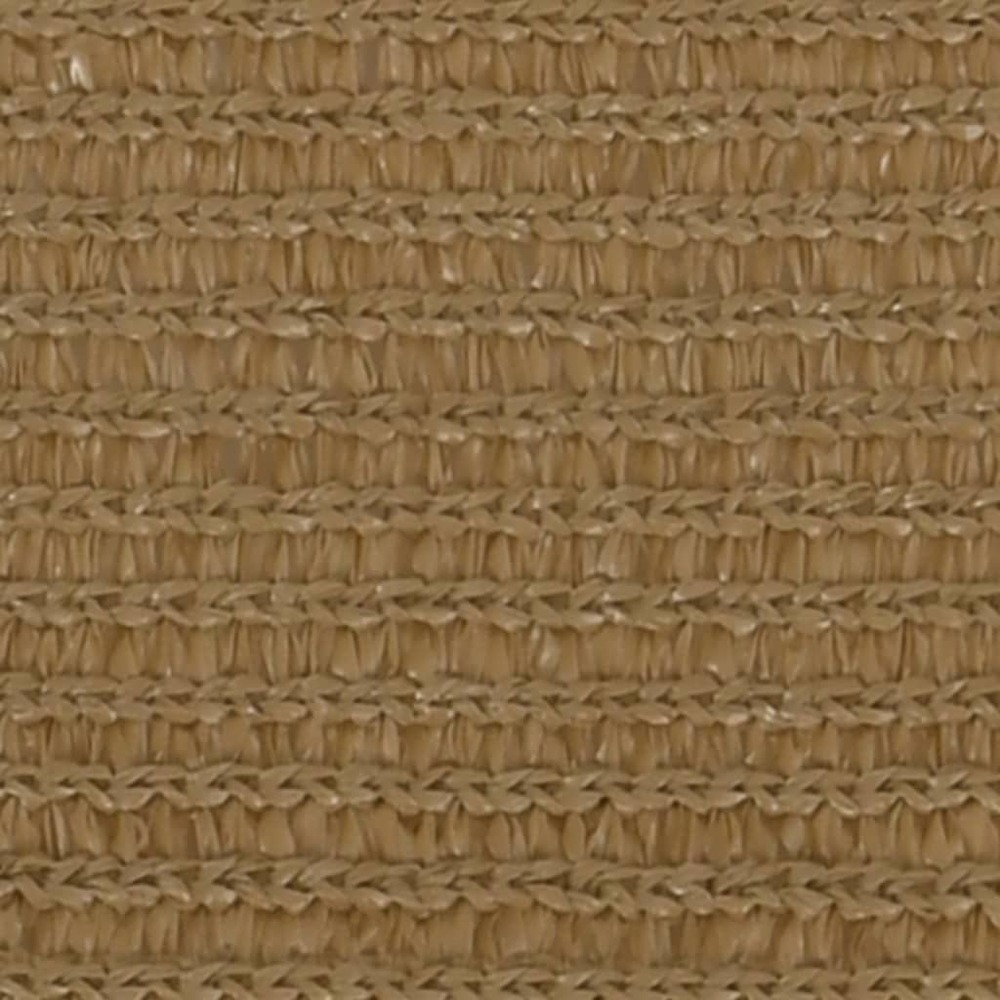 Voile toile d'ombrage parasol 160 g/m² 3,6 x 3,6 x 3,6 m pehd taupe