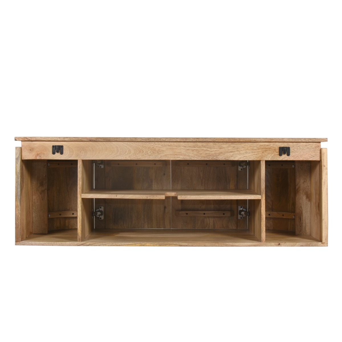 Livli Estrela badmeubel met ribbelfront 130cm mangohout zonder waskom