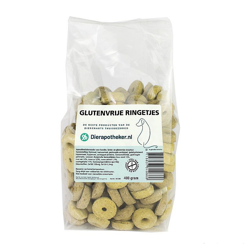 Glutenvrije Ringetjes Dierapotheker.nl Hond 400 gram