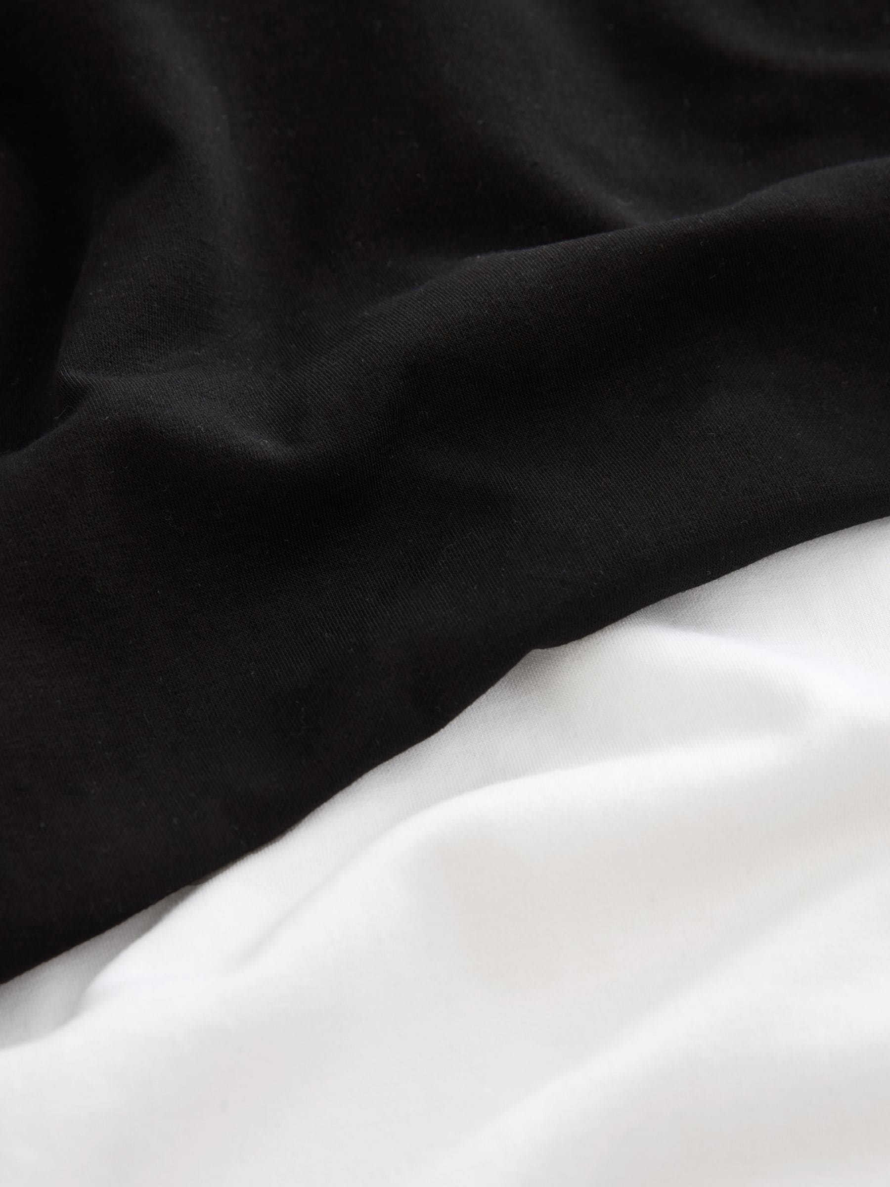 Zwart/wit - Verpakking van 2 dikke T-shirts met korte mouwen