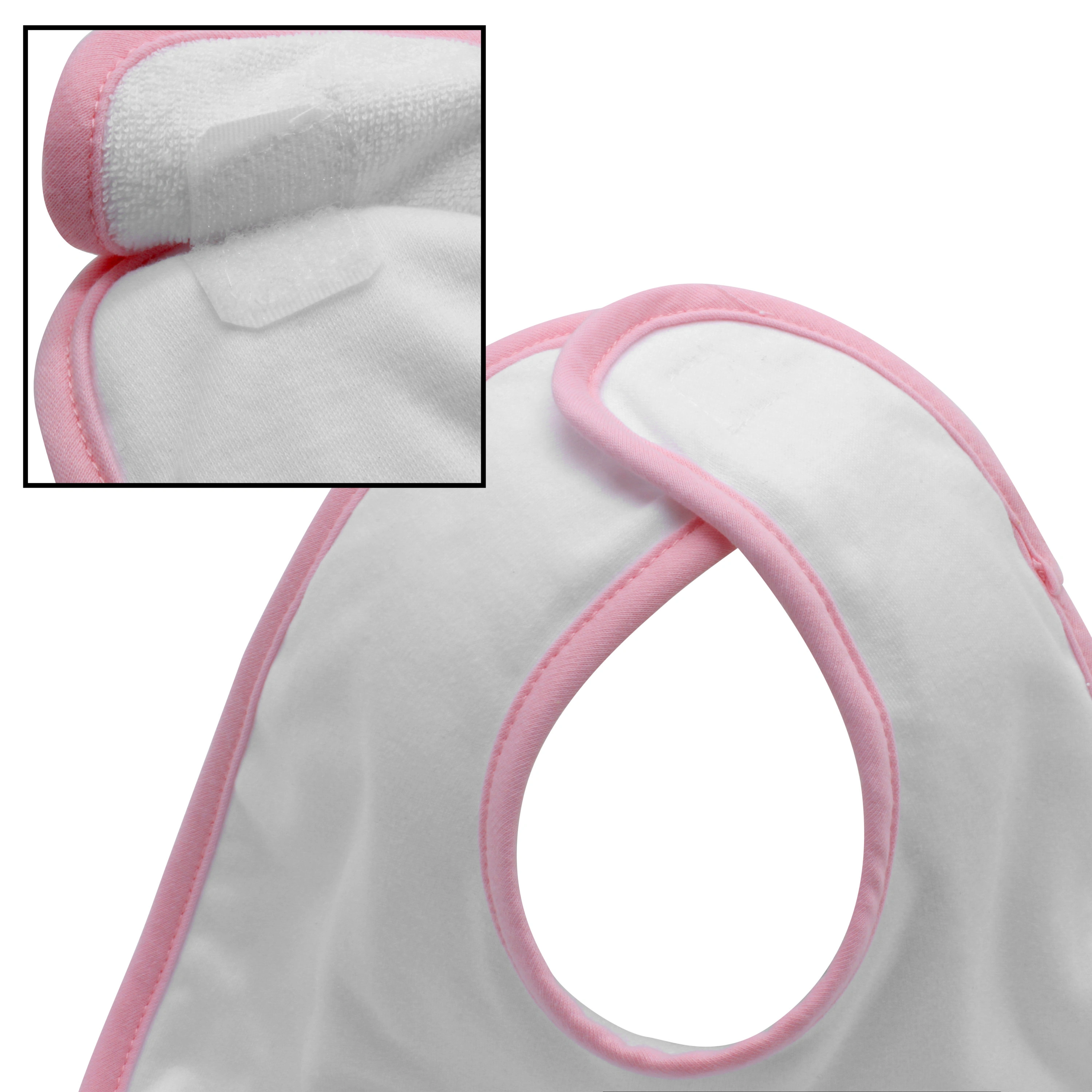 Baby-Lätzchen mit Namen, rosa (Motiv: Painted Heart)