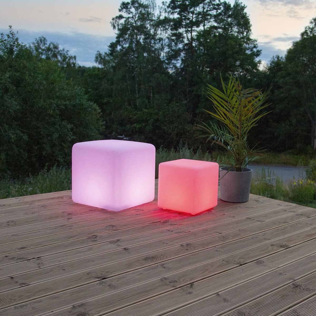 Utendørsdekor Twilights Kube 40 cm