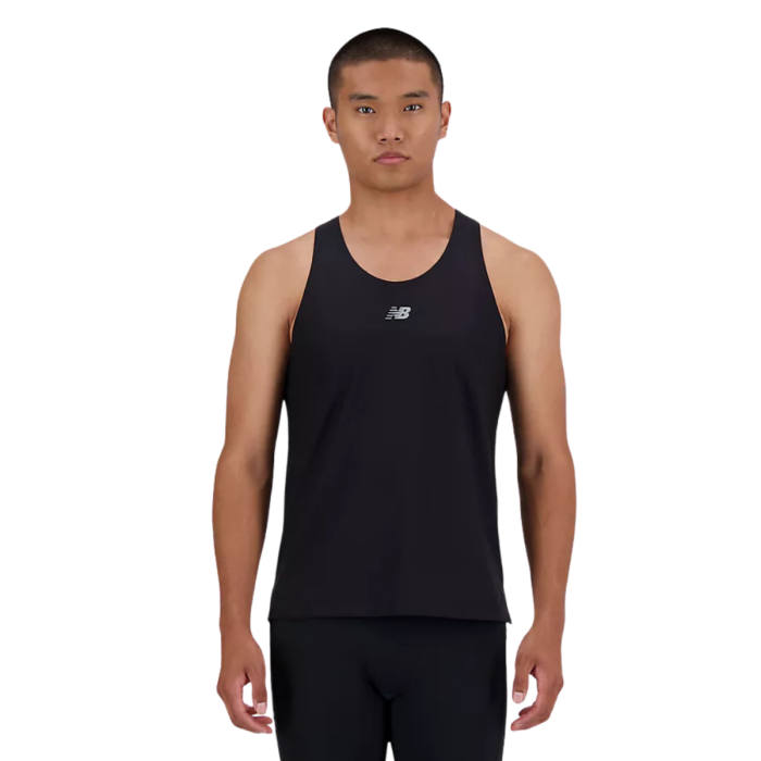 New Balance Herre Singletter Jacquard Singlet Sort