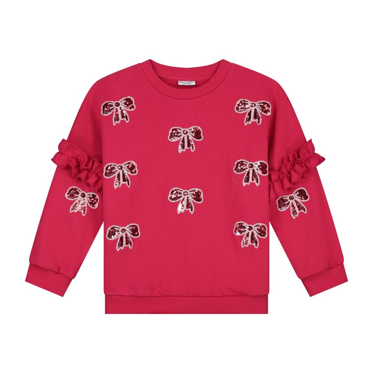 Daily Brat | Shimmer Bow Sweater Love Potion