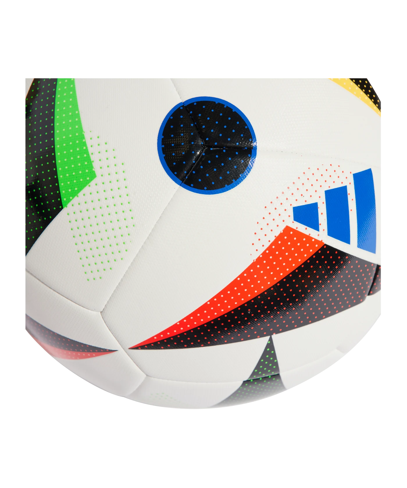adidas Fussballliebe TRN Trainingsball EM 2024 Weiss Schwarz Blau