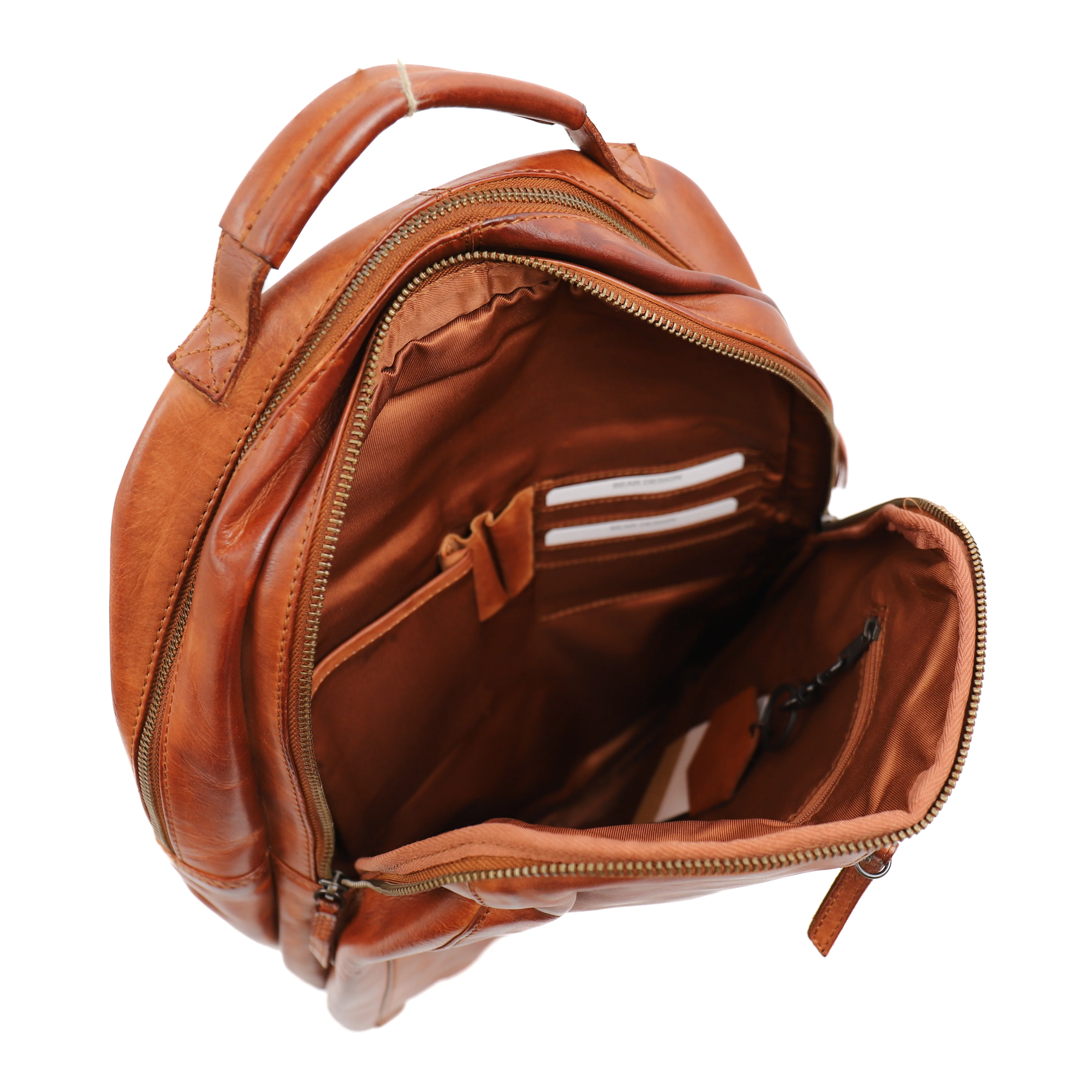 Laptop rugzak 'Mace' cognac Cognac