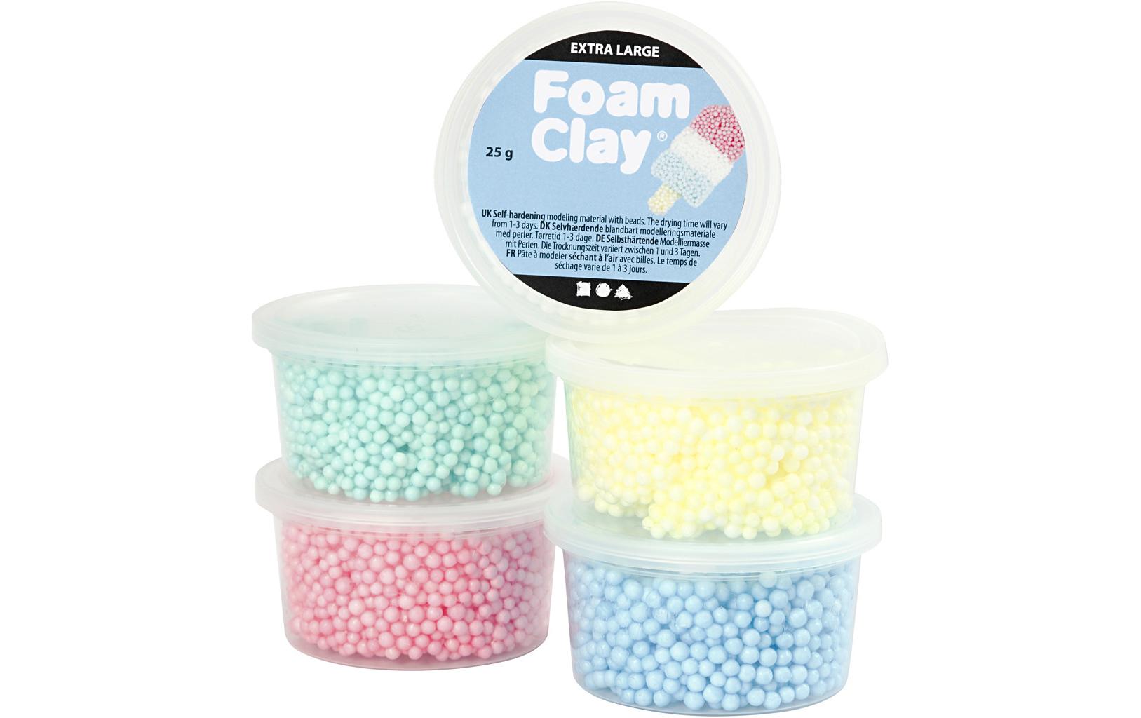 Modellier-Set Foam Clay Extra Large 5-teiligFoam Clay Set