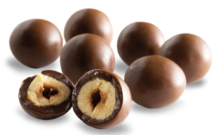 Super Nature Organic Chocolate Covered Hazelnuts 40GR