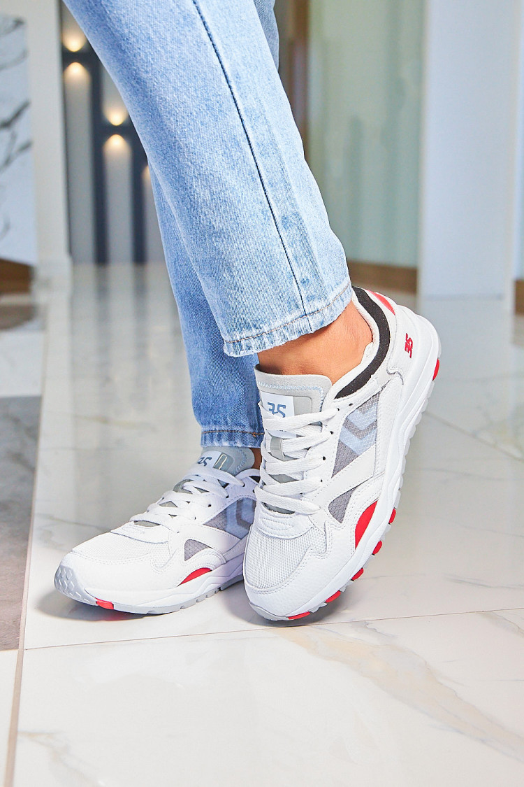 Baskets Edmonton 3S Leather blanc / Hummel - 208367