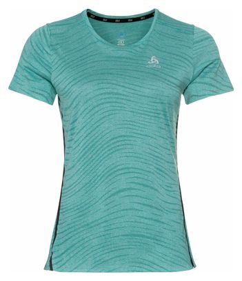 Maillot Manches Courtes Odlo Zeroweight Engineered Bleu