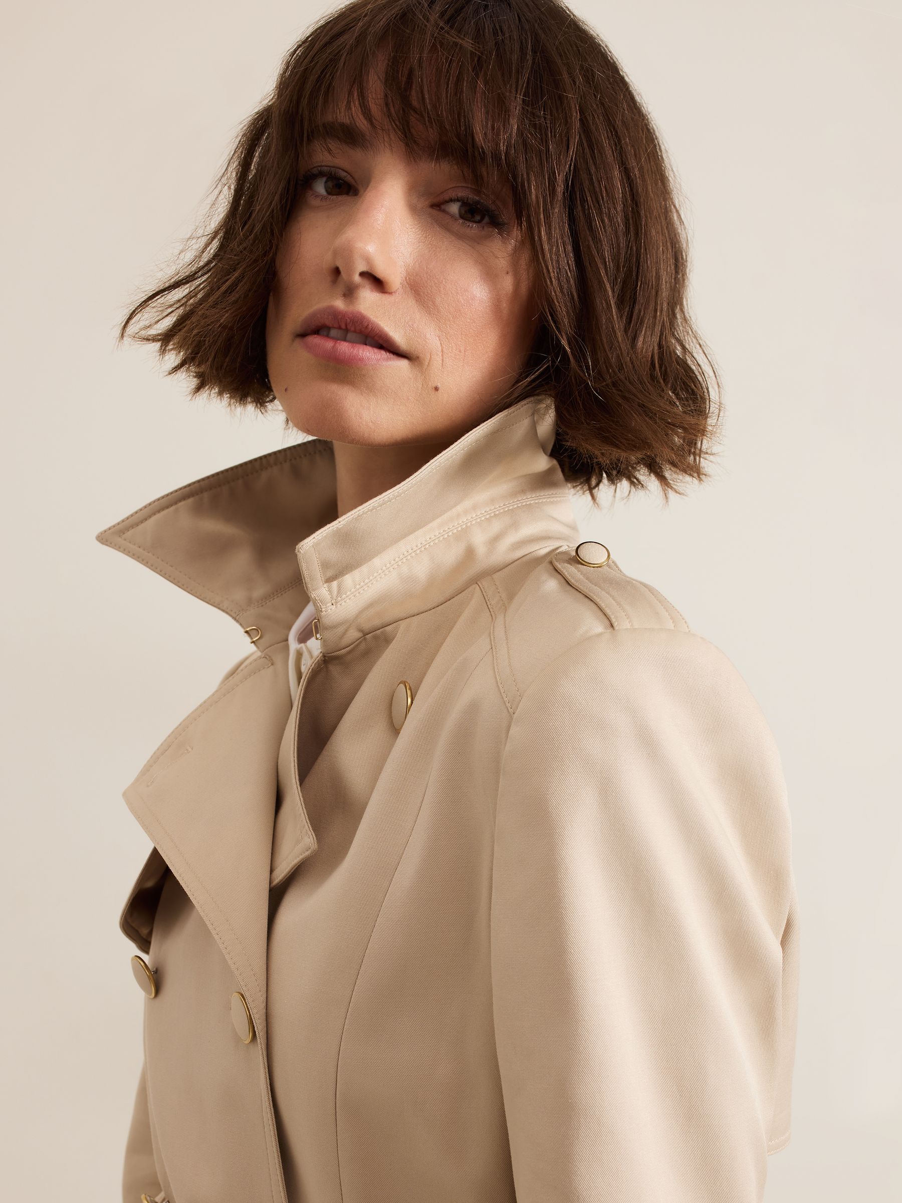 Phase Eight Cheryl Camel Long Fitted Trench Coat