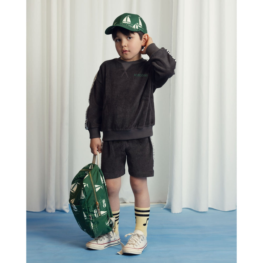 Køb Mini Rodini Black Piano Terry Sweatshorts
