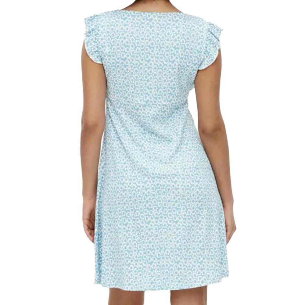 Mamalicious Robe de Grossesse Bleu Femme Mamalicious Flora