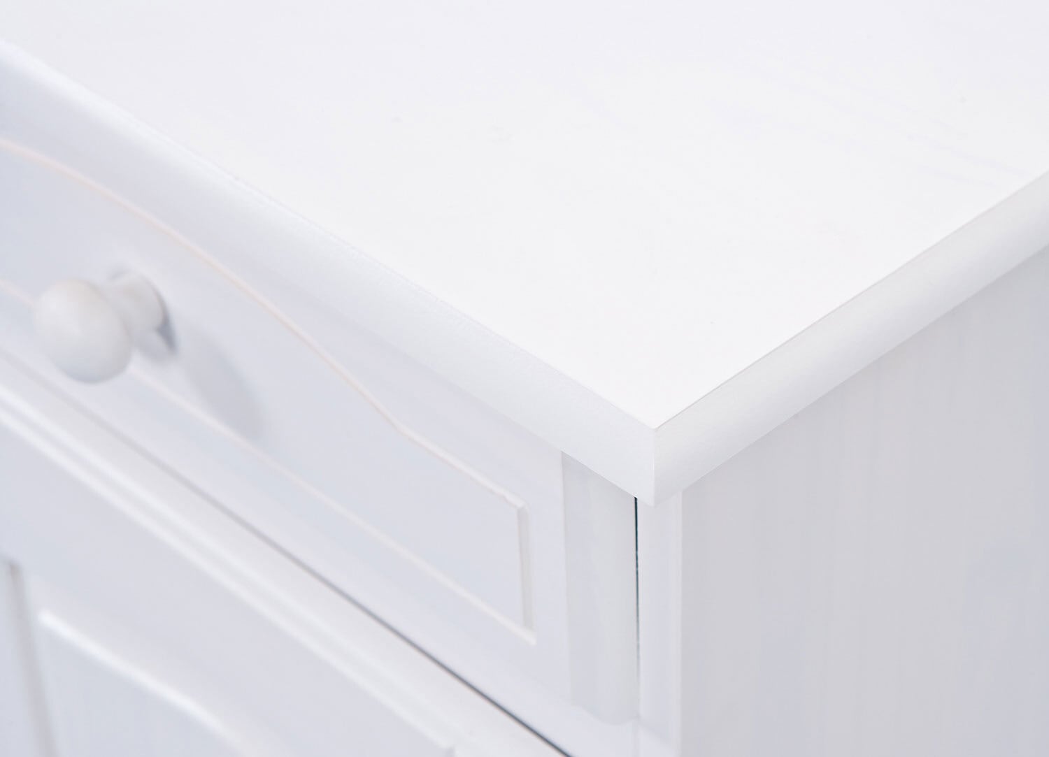 Kommode EMIL 88x87x43 cm Massivholz weiß