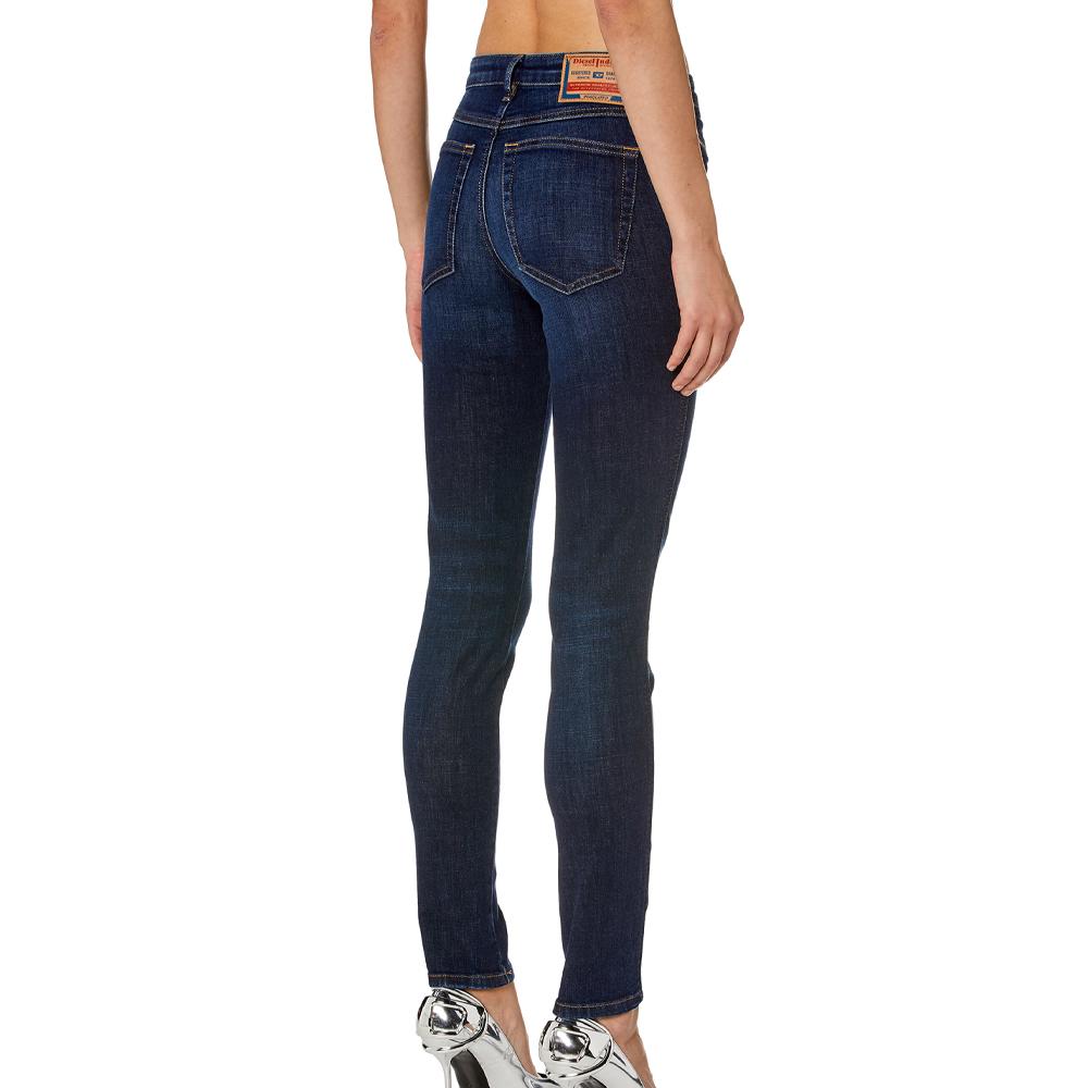 Diesel Jean Slim Bleu Foncé Femme Diesel Babhila