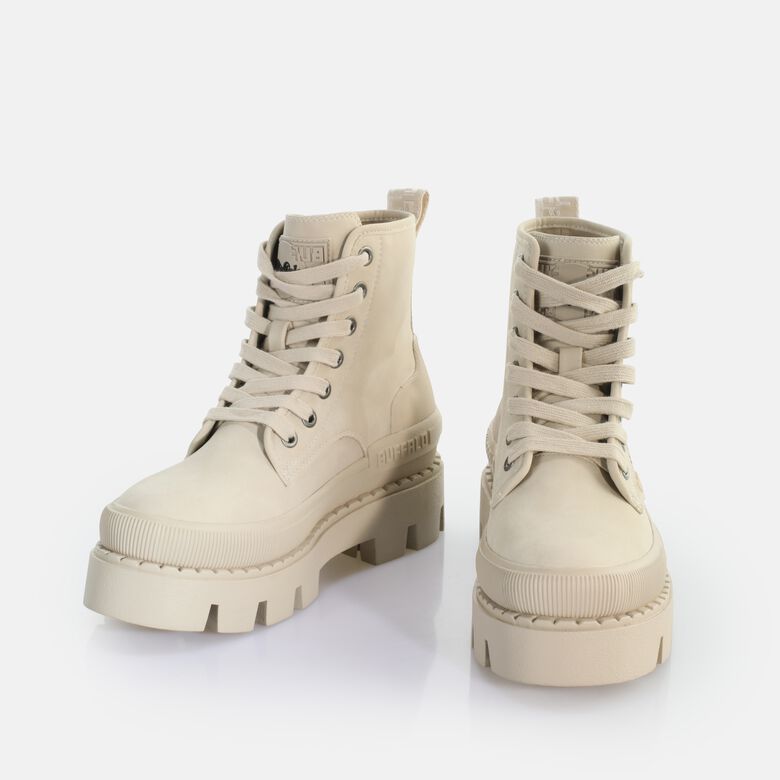 Raven Laceup HI Bottines vegan, noir