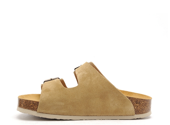 Plakton mules et sabots plats femme cp beta beige