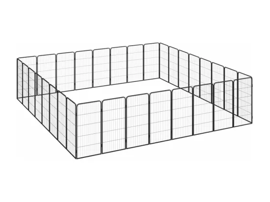 Parc pour chien 32 noire 450 x 350 x 100 cm 02_0043630