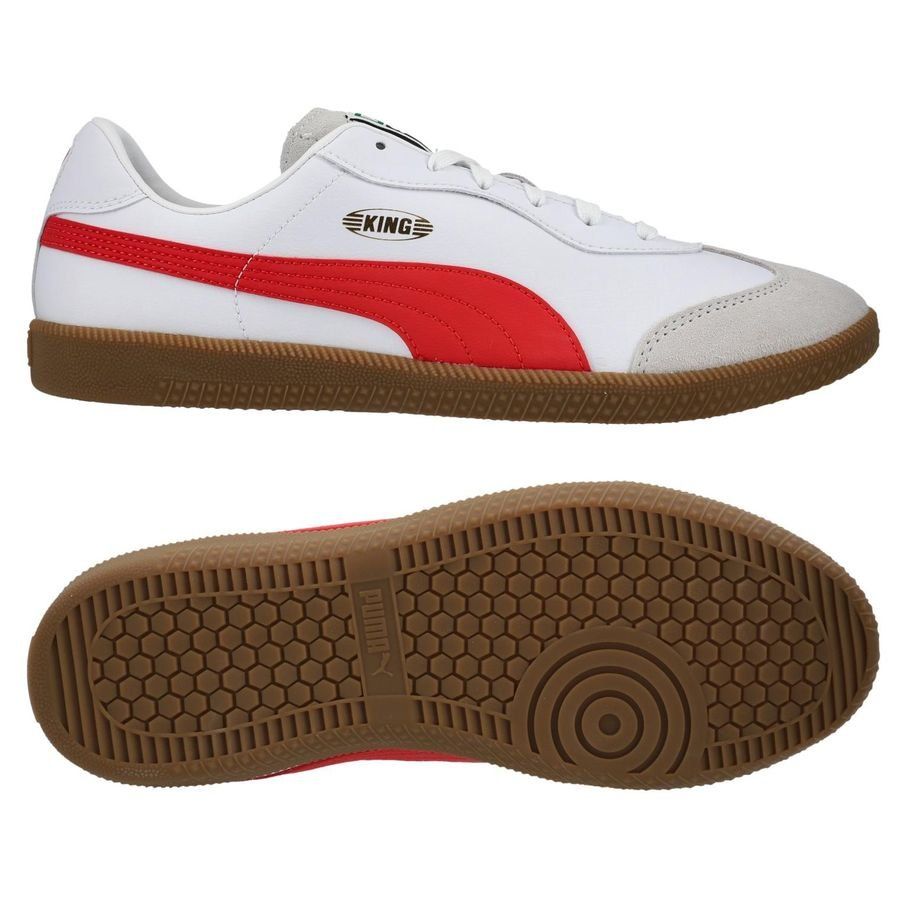 PUMA King 21 IT - Blanc/Rouge
