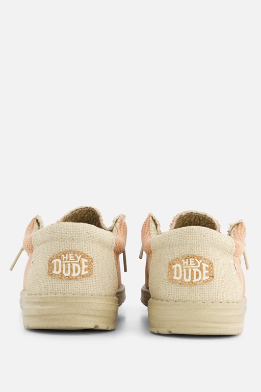 HEYDUDE Wally Braided Instappers rood Canvas