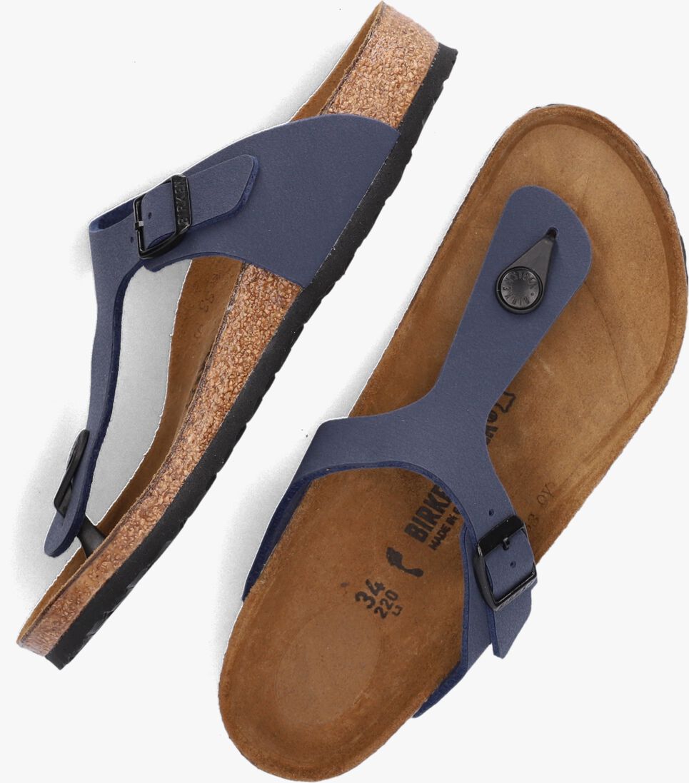 BIRKENSTOCK blauwe birkenstock teenslippers gizeh kids