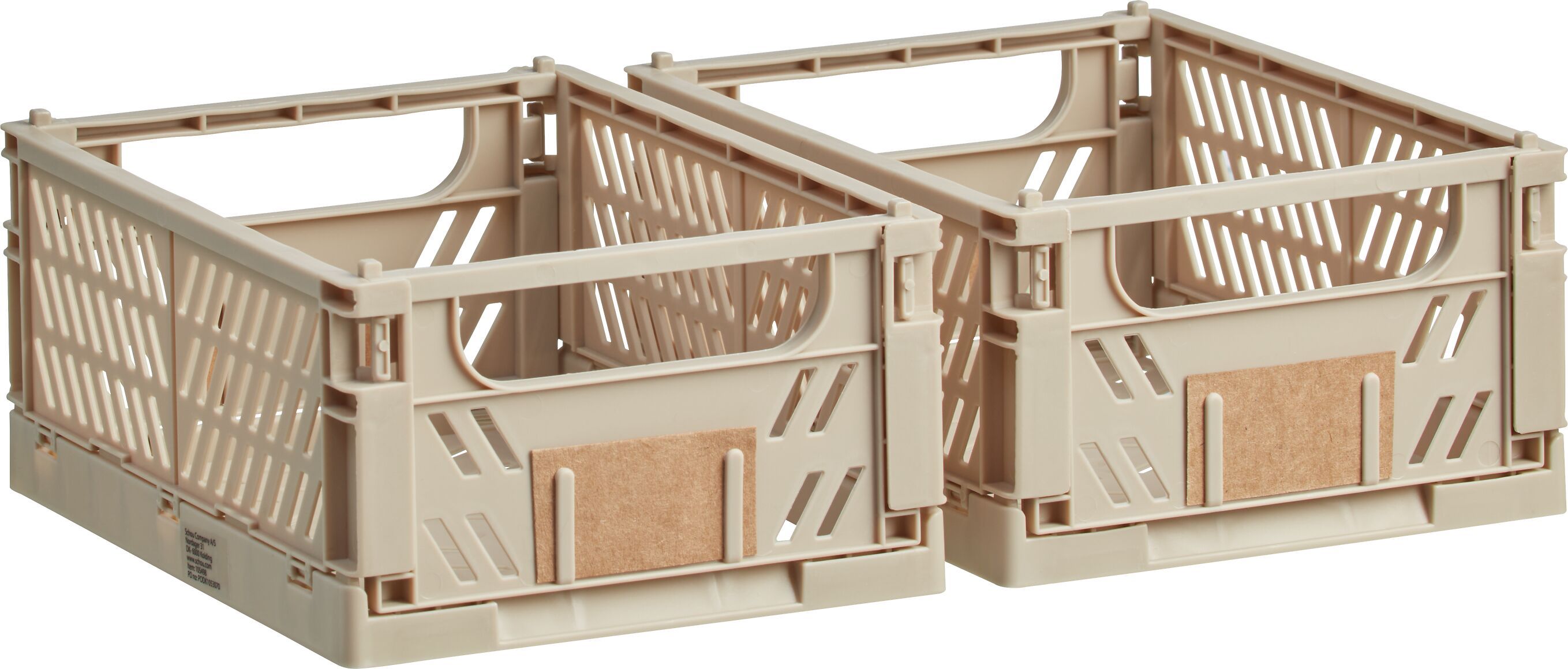 FELIX S Klappbox - Taupe / B: 12.2 cm x T: 16.5 cm x H: 3.4 cm