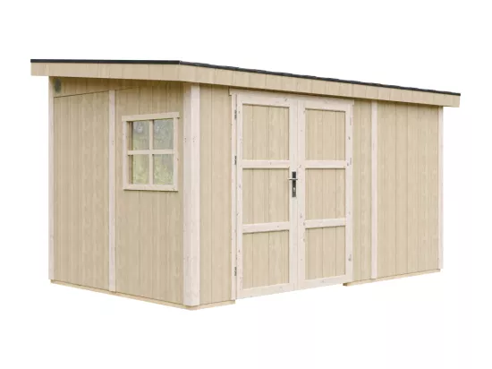 Abri de Jardin Qualité Premium 8,68 m² - H231x248x412 cm - Sans plancher e paroi latérale - Timbela M939B