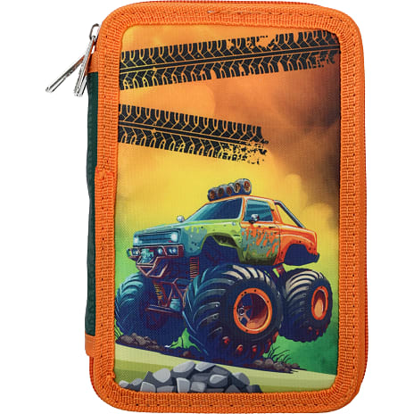 Danpen penalhus med indhold - monstertruck