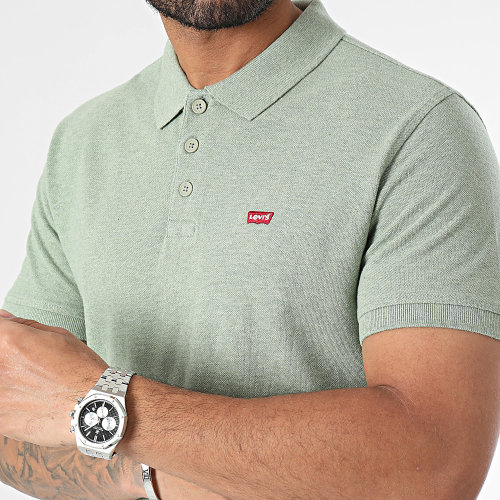 Polo Manches Courtes 35883 Vert Chiné