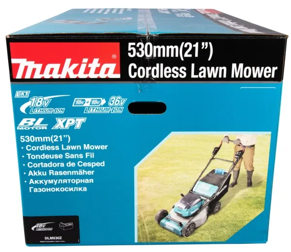 Makita DLM530Z - Græsslåmaskine - ledningfri - intet batteri - 2300/2800 opm - 53 cm - 39.3 kg - SOLO