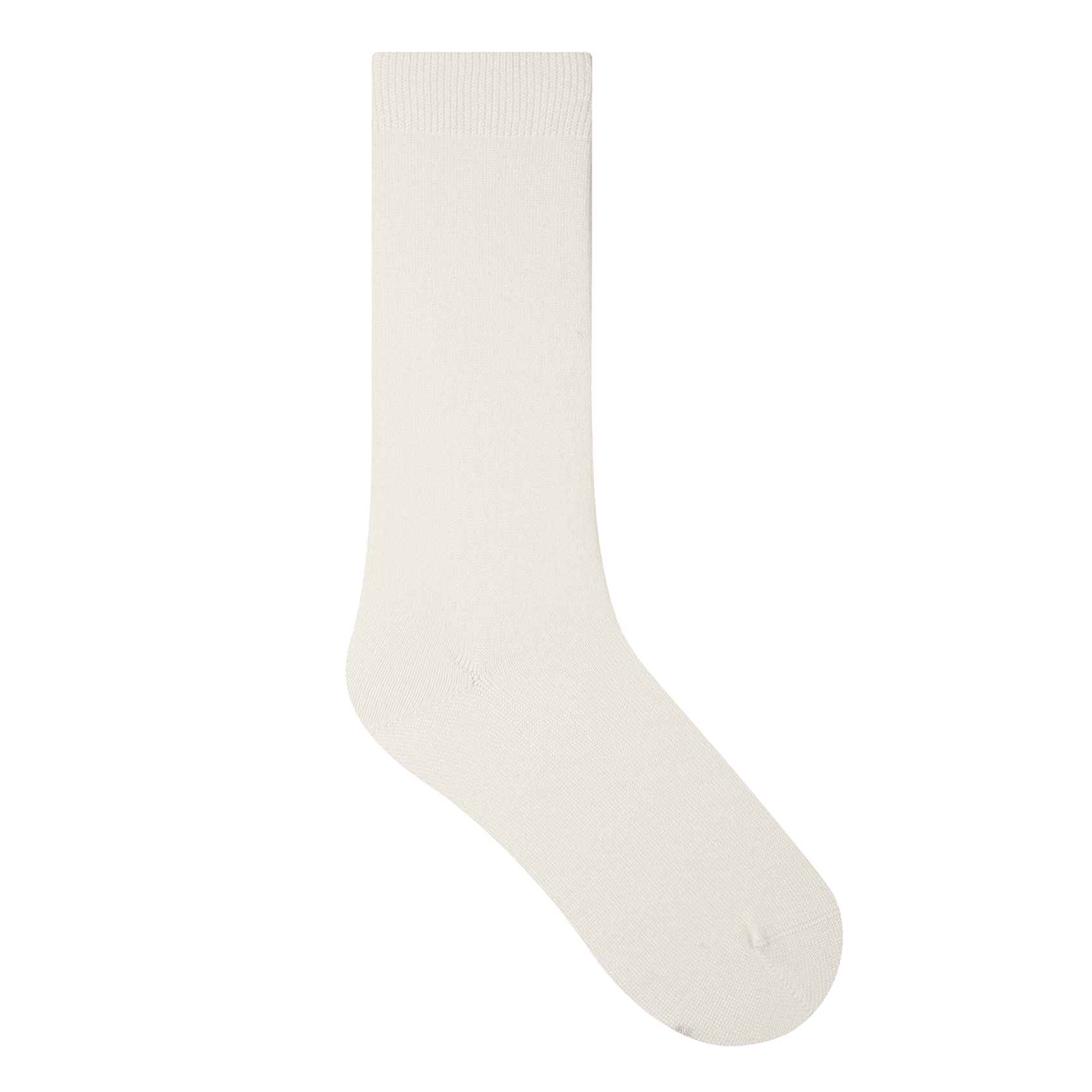 Chaussettes en laine et soie mélangé | Beige