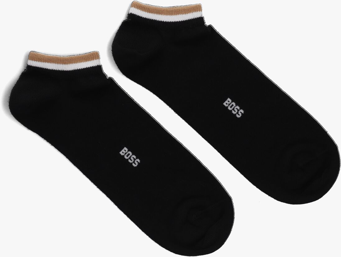 zwarte boss sokken 2p as uni stripe