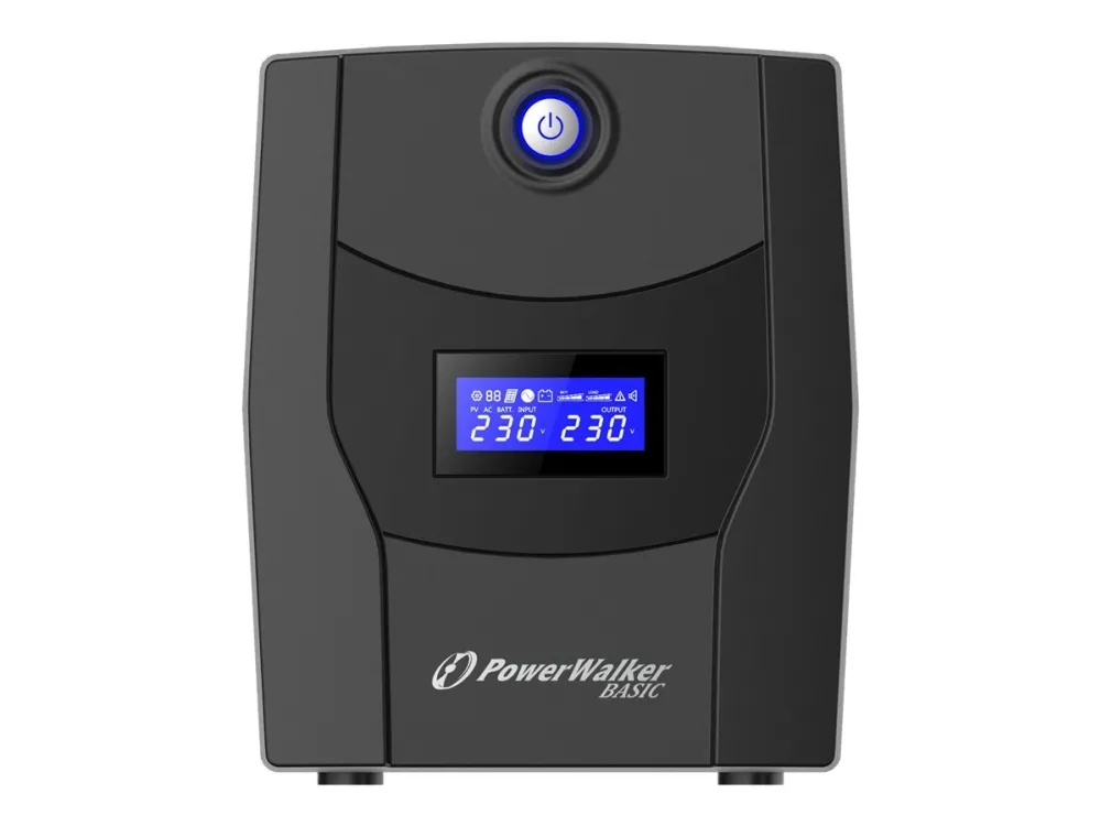 PowerWalker Basic VI 2200 STL FR - UPS - AC 162 - 290 V - 1320 Watt - 2200 VA - 9 At - USB - output-stikforbindelser: 4
