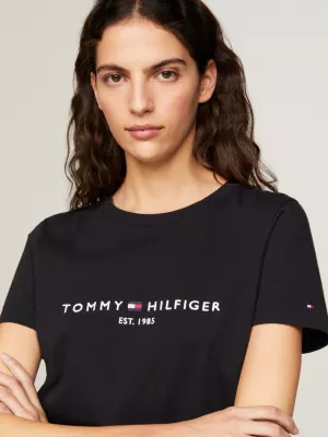 Camiseta de algodão orgânico com logotipo