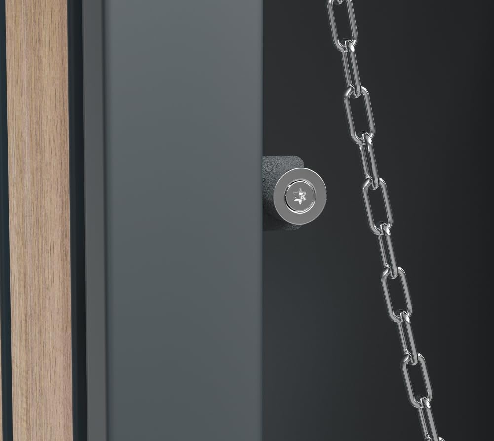Westmann Metall Mülltonnenbox Planta 3x240 L Anthrazit Holzoptik Mülltonnenverkleidung mit Pflanzdach Pulverbeschichteter Stahl Abschließbare Flügeltüren Wetterfest & robust Mülltonnen Unterstand