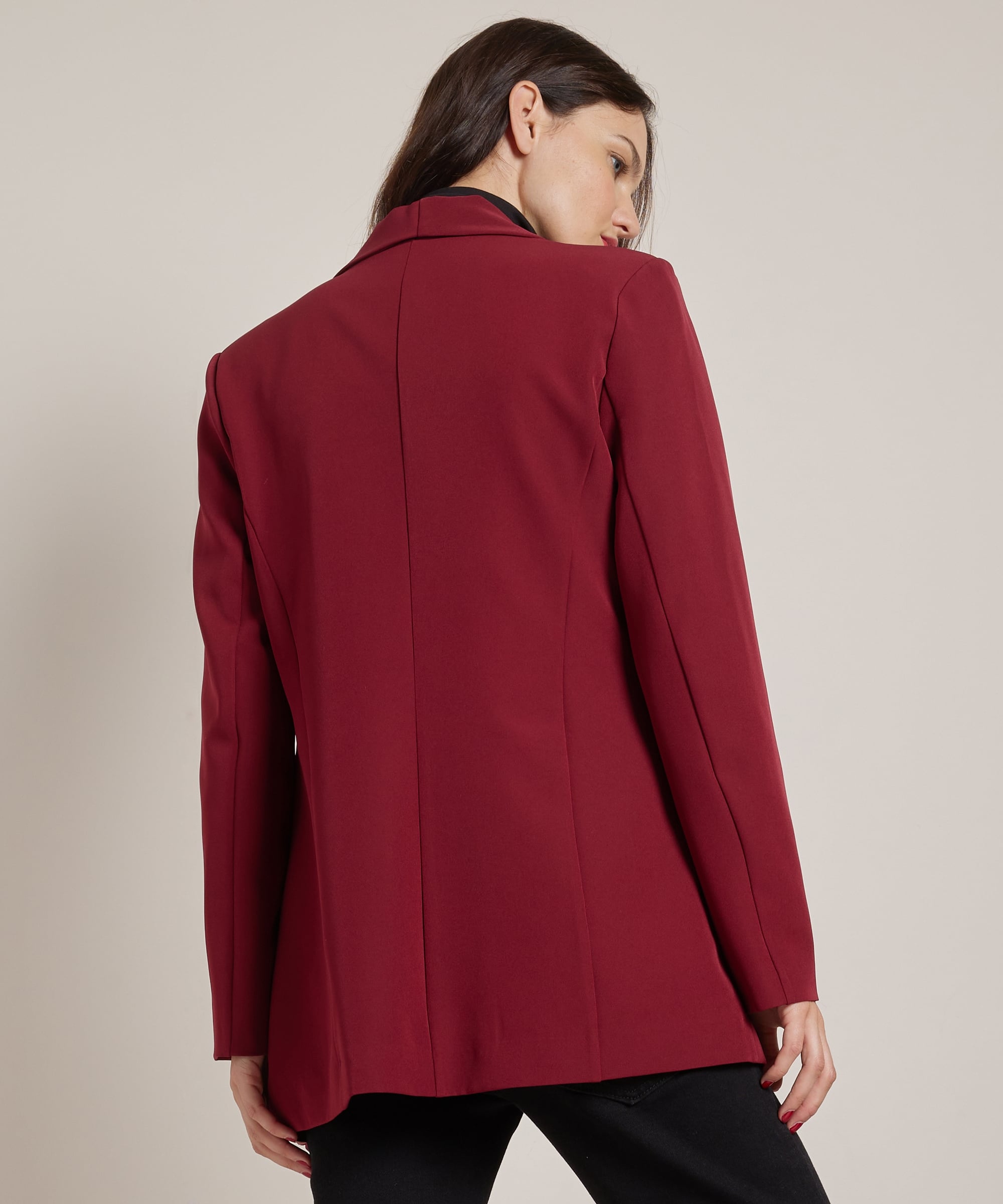 blazer met panterprint voering