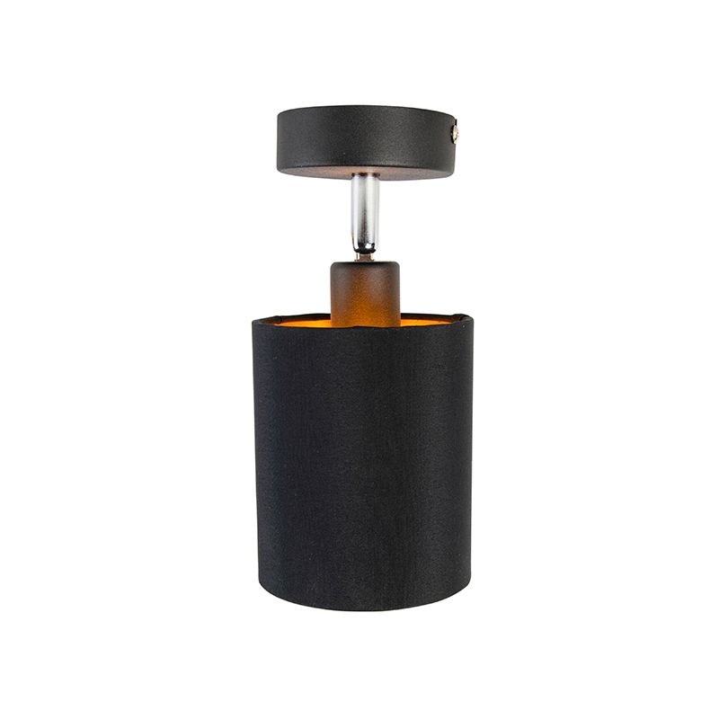 Moderne opbouwspot zwart kantelbaar - Lofty