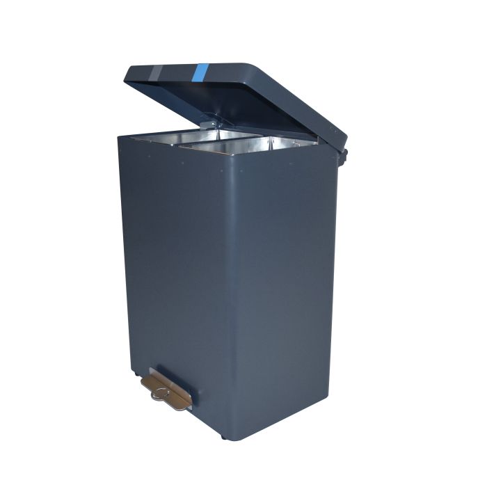 Vepa Bins Brandveilige Pedaalemmer Recyclokick 2 Grafietgrijs 2x 34 liter (VB191406)