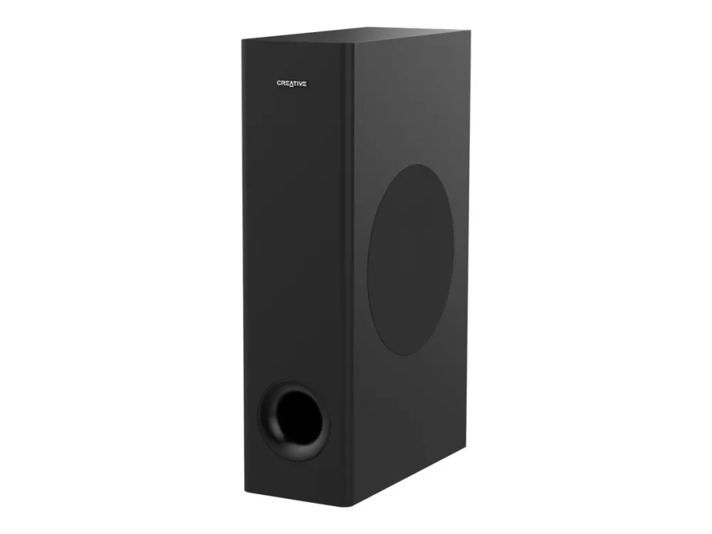 Creative Stage 360 - Lydbarsystem - til TV/skærm - 2.1-kanal - trådløs - Bluetooth - 120 Watt (Total) - sort