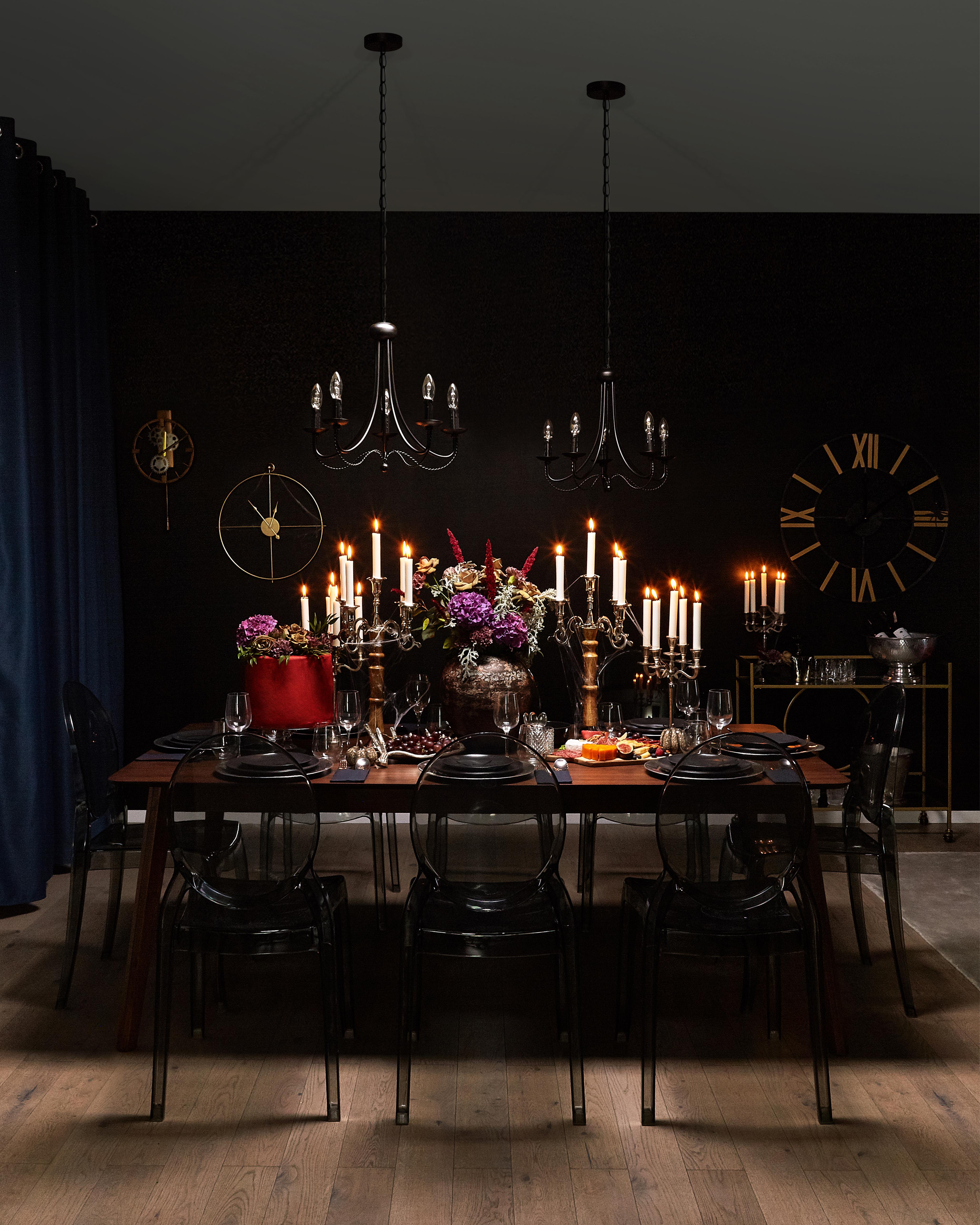 Eettafel MADOX Donker walnoothout 100 cm 200 cm