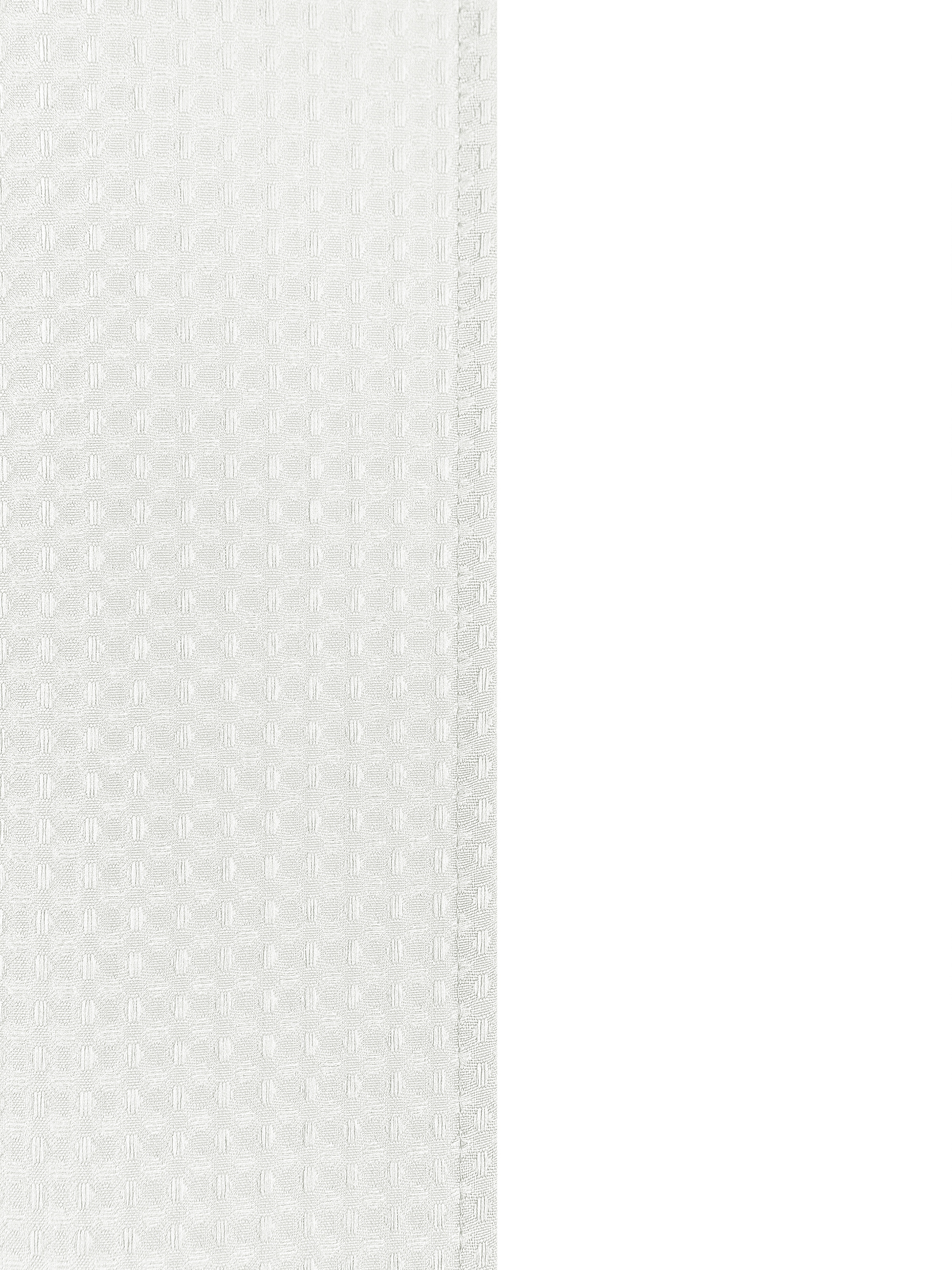 Duschvorhang 182 x 182 cm Waffel weiss