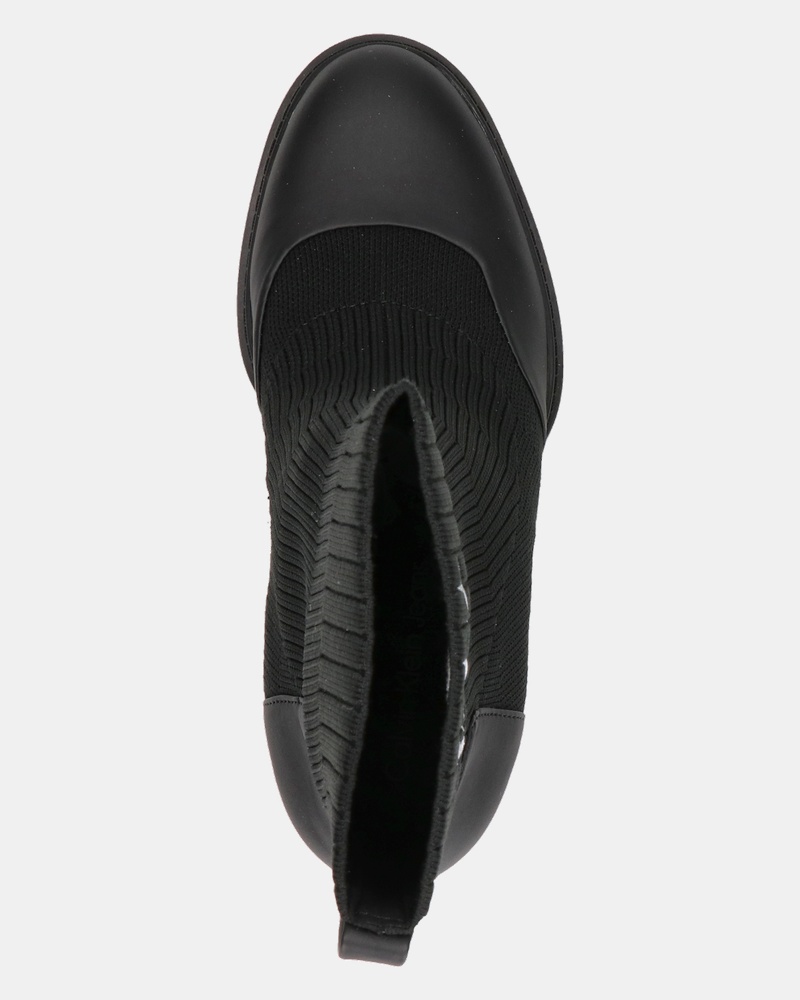 Calvin Klein Platform Boot Sock Enkellaarsjes  - zwart