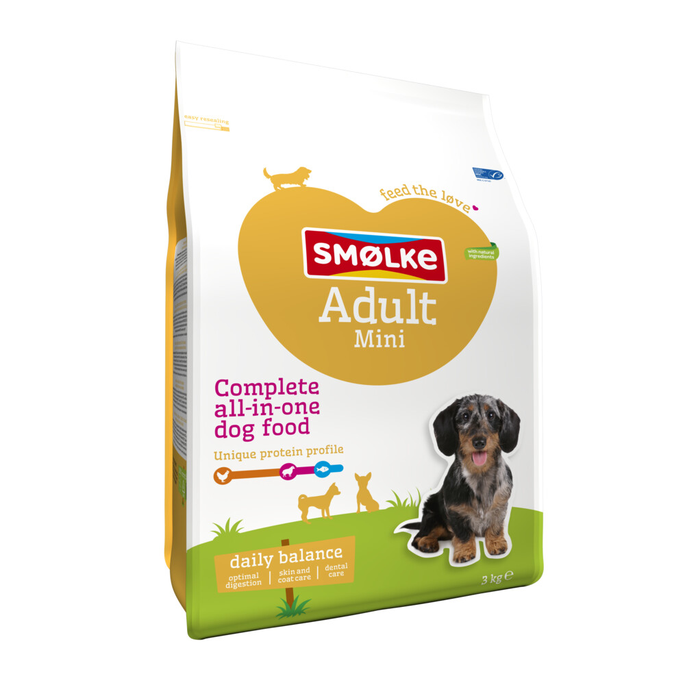 Smolke Hondenvoer Adult Mini3 kg