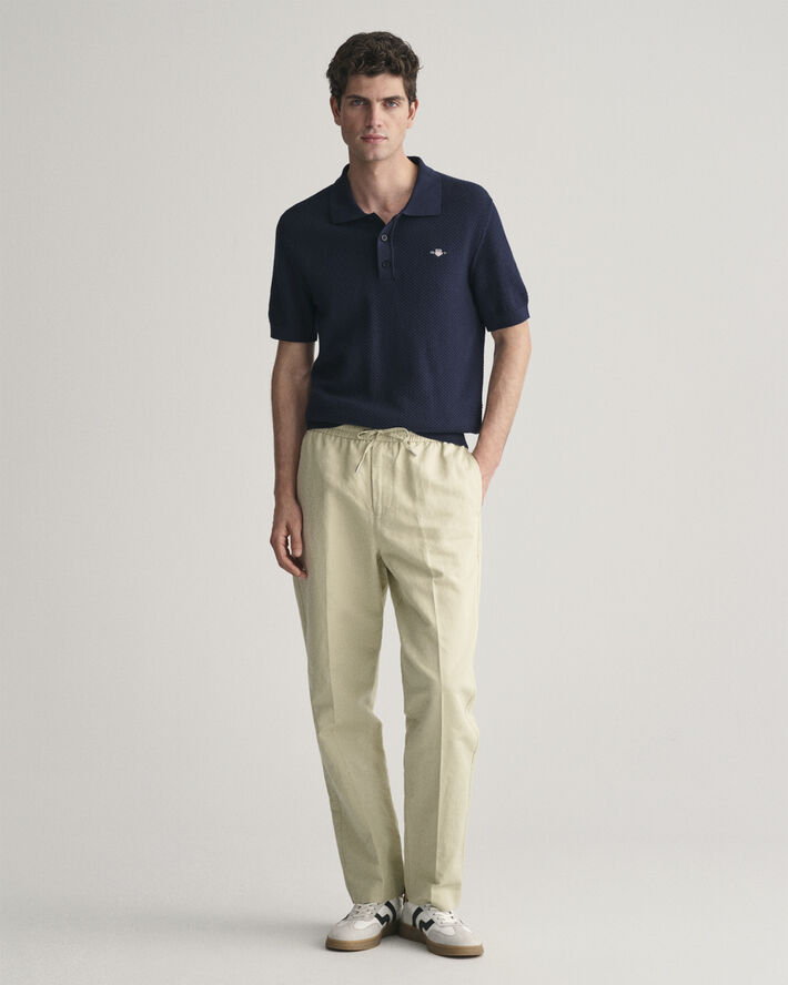 Gant STRUCTURED COTTON SS POLO Evening blue