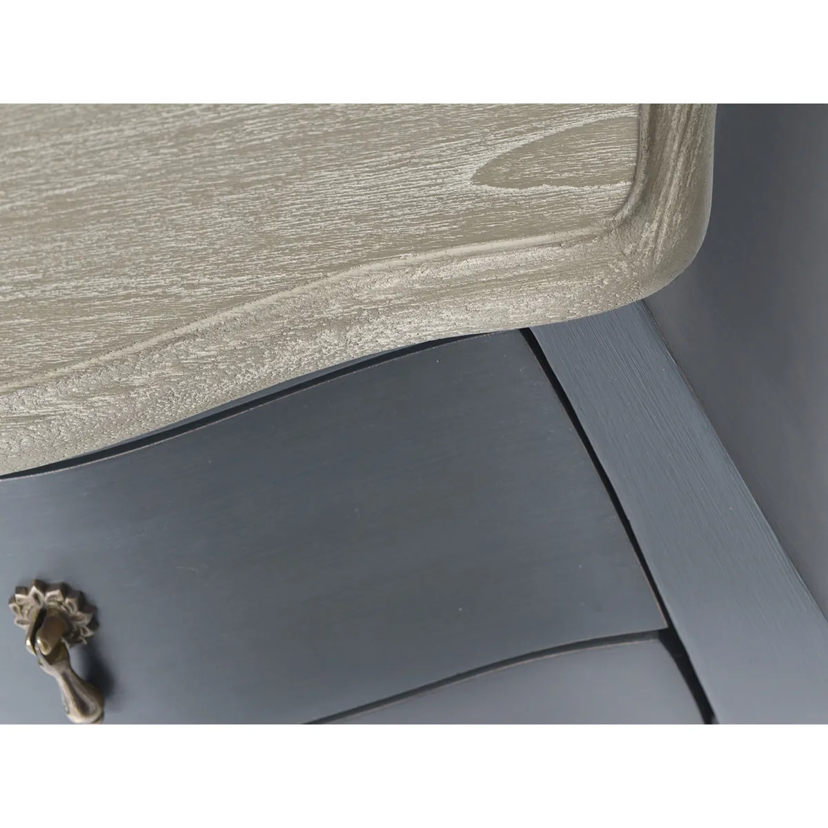 Amadeus Table de Chevet Murano Céleste - Anthracite