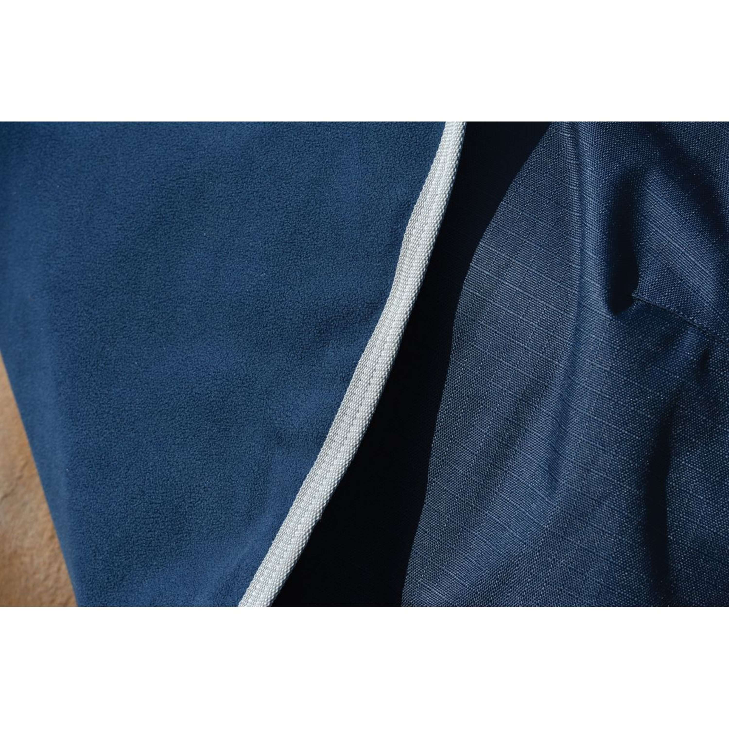 WeatherBeeta Uitrijdeken Essential Fleece Lined Quarter Navy/Zilver/Ro