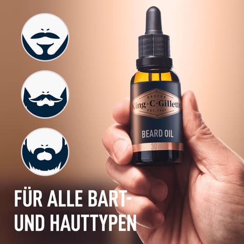 King C. Gillette Bartöl für Männer