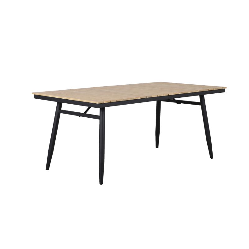 Ensemble table alba en bois d'acacia fsc et 4 chaises de jardin
